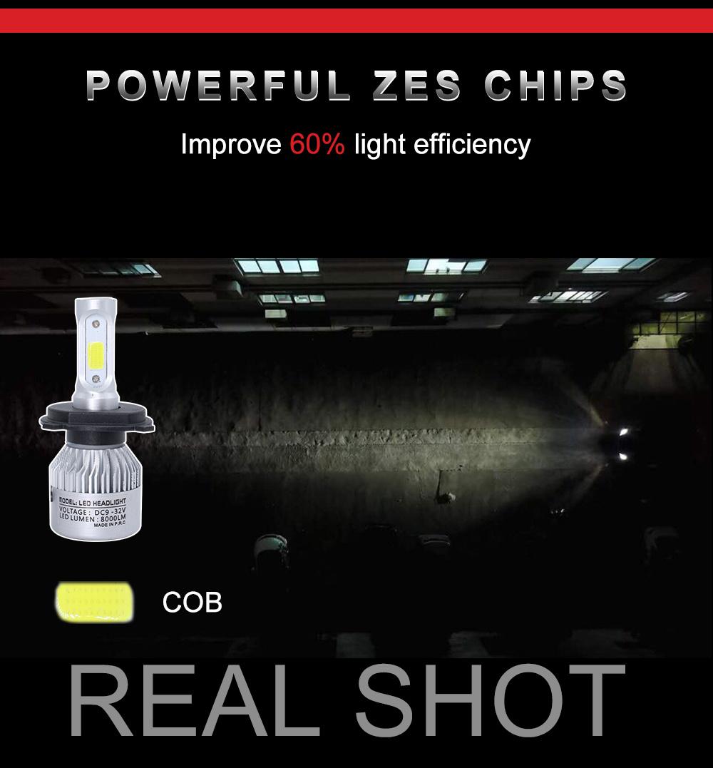 12000lm 60W K5 H1 Auto Lamp with Car LED Lights H13 9007 S1 and S2 8000lm Auto Light