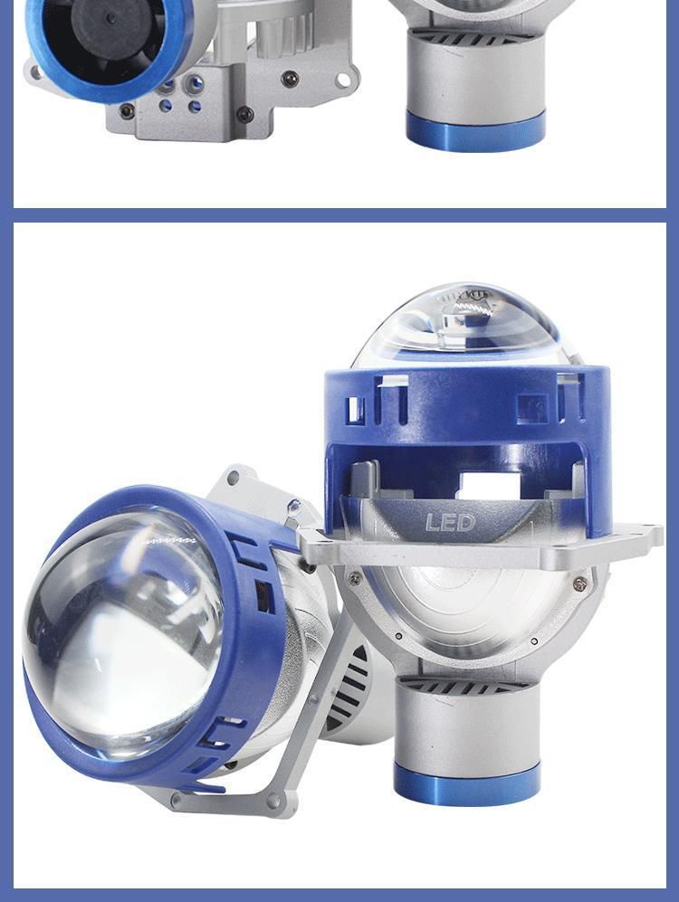 P40 High Low Beam Car Headlight 2.5inch Motorcycle Lamp 110W 6500K LED Projector Lens for Car