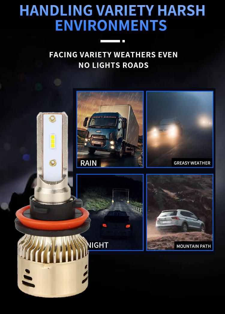 Cheap LED Lights Wholesale Auto Faros H4 H13 H7 H11 9005 5500lm LED Headlights for Car