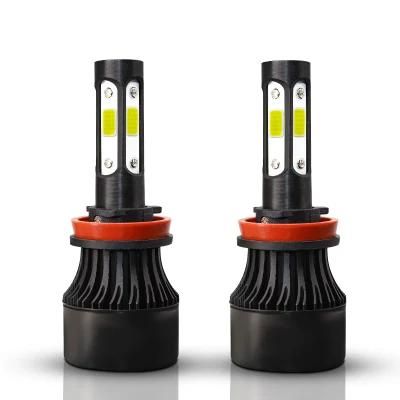 The Cheapest Headlight X7 4side LED Lights 50W 3800lm 9-32V 6000K Canbus Car Headlights Bulb LED H4 H7 H1 H3 Auto Lights