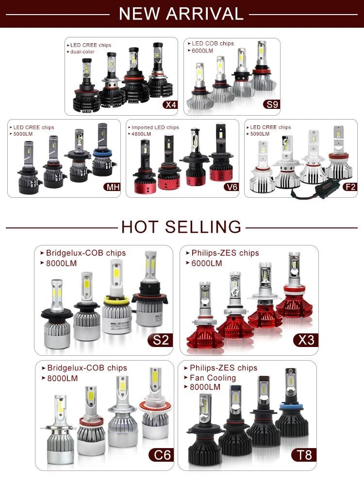 2 Years Warranty H4 H11 9004 9006 High Low Beam H7 LED Headlight Bulbs Lamp Conversion Kit