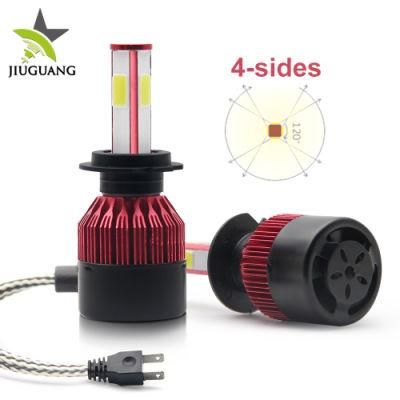 Cheaper C6 Four Sides COB Chip 360 Beam Degree Light 12V C6 LED Headlight H7
