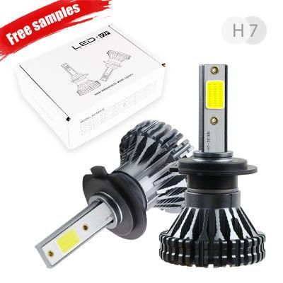 V2f Super Bright High Power 2500lm Head Lamp Bulb 6500K H7 Auto LED Headlight Kit