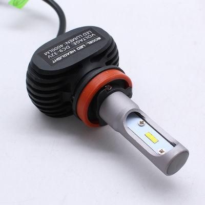 Auto Head Lights Super Bright LED Lights S1 LED Headlight H3 H4 H7 H8 H9 9004 9007 LED Car Headlight with 4000lm