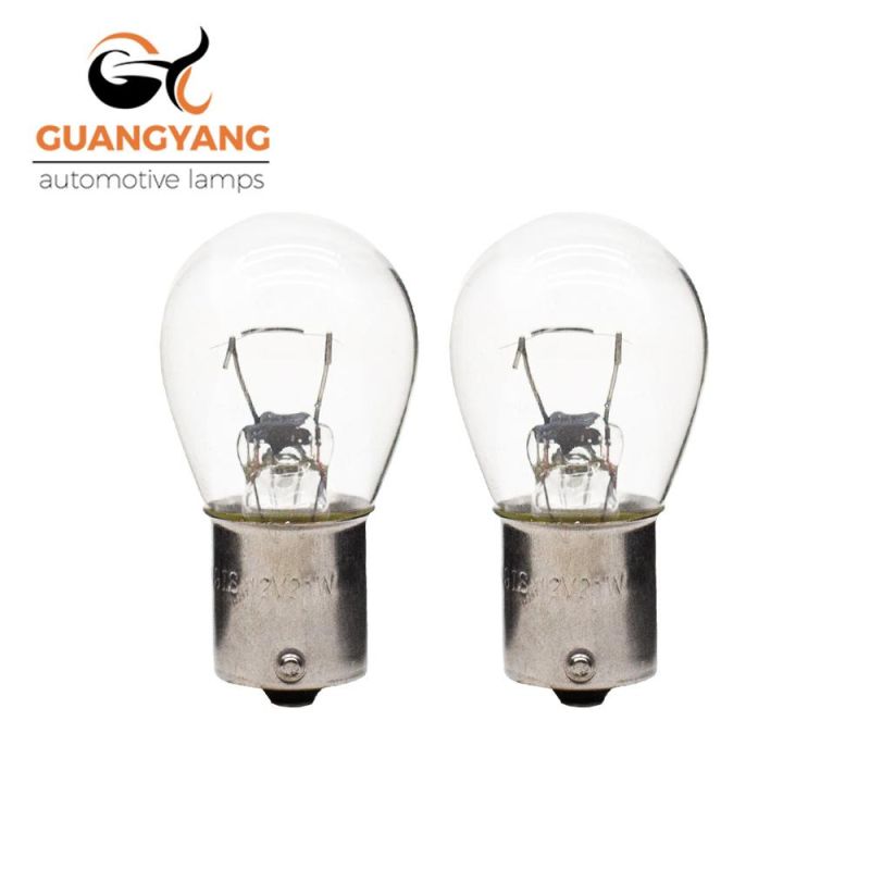 Auto Halogen Lamps S25 BAW15s 12V 21W Clear