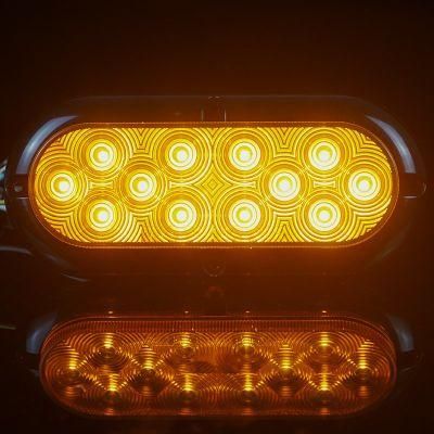 Good Supplier 24V 12V 6inch Rear Tail Turn Indicator Oval LED Trailer Light Auto Lamp