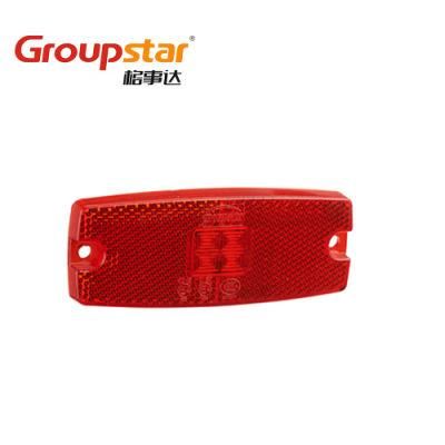 Manufacturer Rectangle 10-30V Trailer LED Outline Side Marker Lamp Reflector LED Lights for Truck
