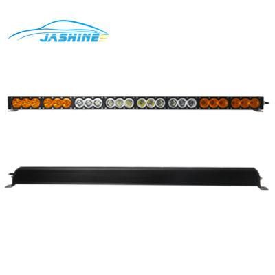 Waterproof IP67 240W 43 Inch Single Row LED Light Bar Amber White Dual Color 4X4 Offroad LED Light Bar Car