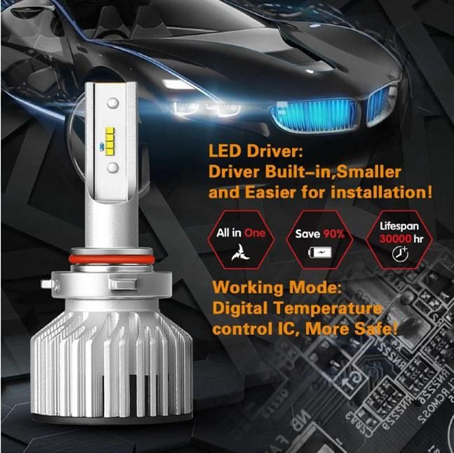 High Power Car LED Bulb 9-32V 60W 6000lm G11A H4 Car LED Headlight