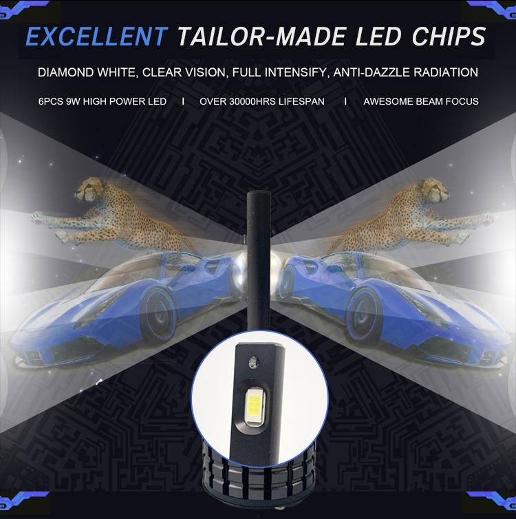 Wholesale LED Bulbs V11n 9005 / 9006 48W 5500lm 6000K Super Bright Car LED Headlights