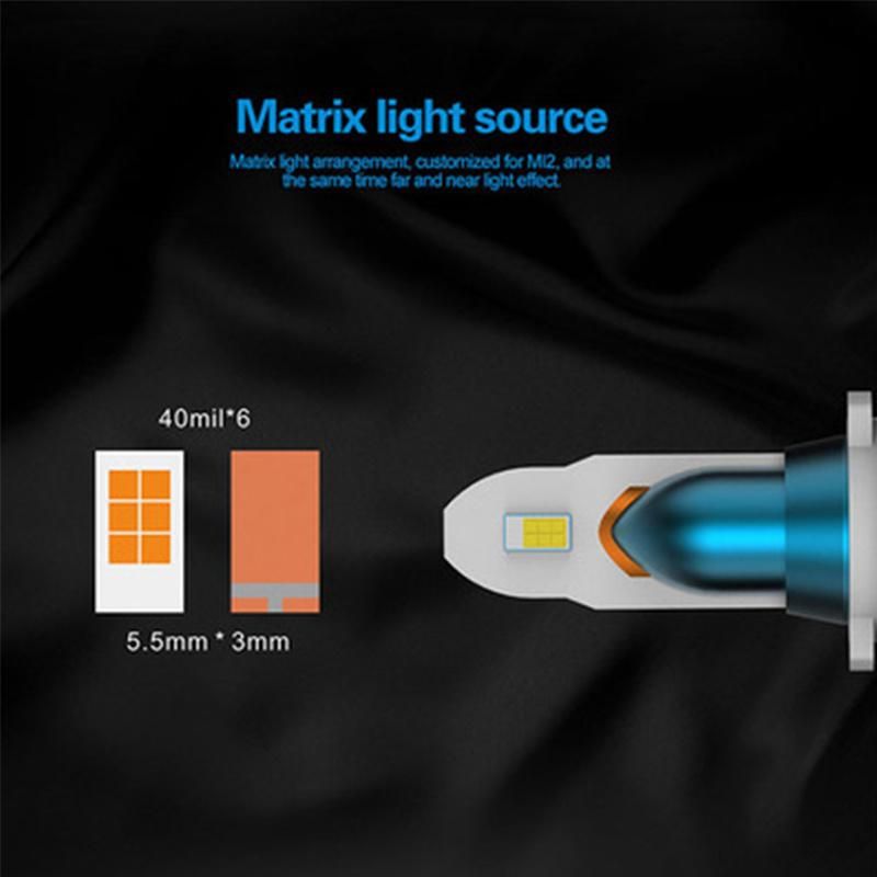 New Mini2 880/H1/H7/H11/9005/9006 LED Auto Bulbs 6000K White LED Headlight Car
