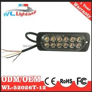 Ultra Thin Dual Row 12 LED Surface Mount Lamp