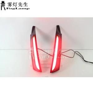 Car LED Rear Bumper Light Rear Fog Lamp Auto Brake Reflector for Toyota Fortuner 2015 - 2019 Decoration Reflector Auto Lamps