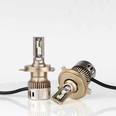 Customize 6500lumen 48W Fanless H4 LED Car Light Bulb Mini H3 H11 9005 9006 880 H7 LED K1 H7 H4 LED Headlight
