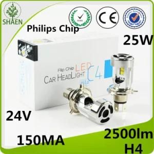 Mini H4 One Touch Type 25W 2800lm Auto LED Headlight