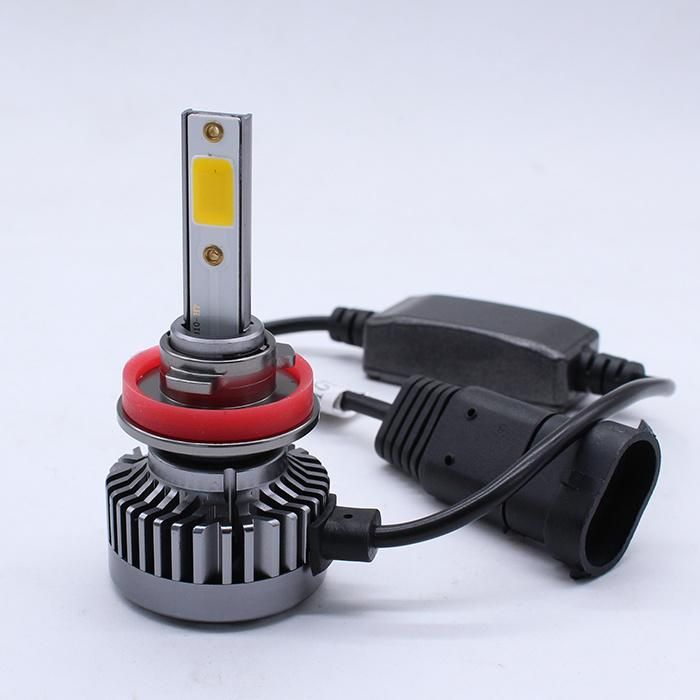 Gt3b Guangzhou Factory Car Accessories Yellow Lamp H11 H4 H7 C6 COB Headlight