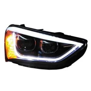 Auto Lamps Projector Lens Headlight Auto Parts Car Lights for Hyundai 2013 Santa Fe IX45