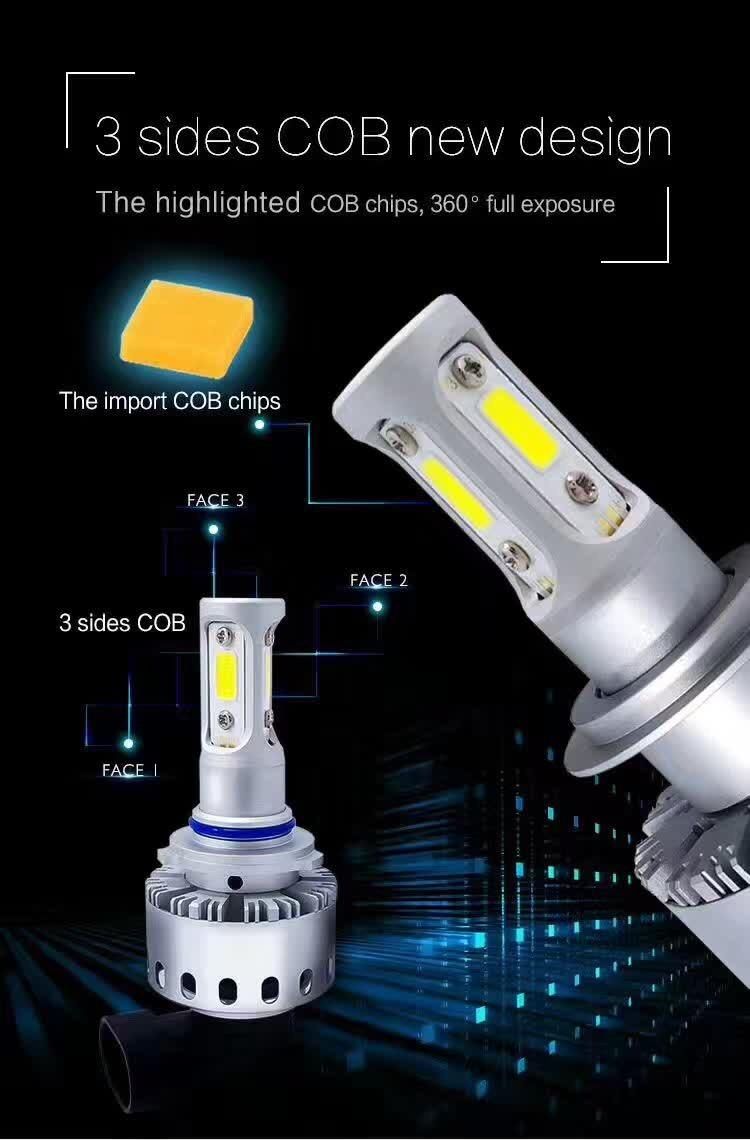 Newest 7s LED Headlight Wireless 40W 8000lm Xhp50 Car Auto LED Headlight