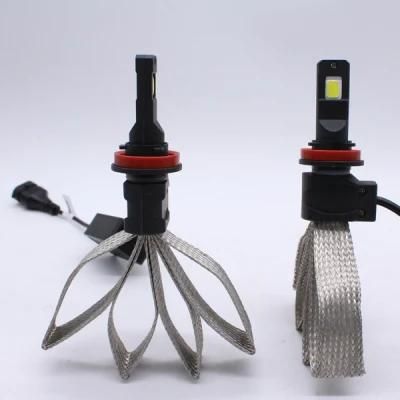 Fanless Copper Belt Heat Dissipation 9004 Hi/Lo LED Headlight