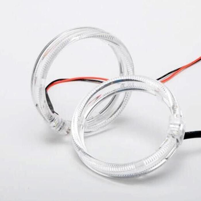 80mm Transparent PVC Shroud Cover, LED Halo Rings Angel Eyes PVC Cover, Plastic PVC Angel Eyes Cover