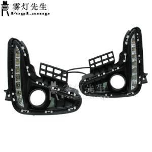 Car LED DRL Daylights for KIA Rio K2 2017 2018 12V Yellow Turn Signal Daytime Running Headlamps Auto Driving Fog Lamp
