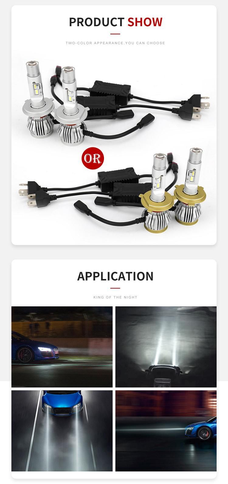 Newest Super Bright Car LED Headlight, 9005 30000lm H11 Faros LED H4 LED H7 Laser LED Headlight Bulbs