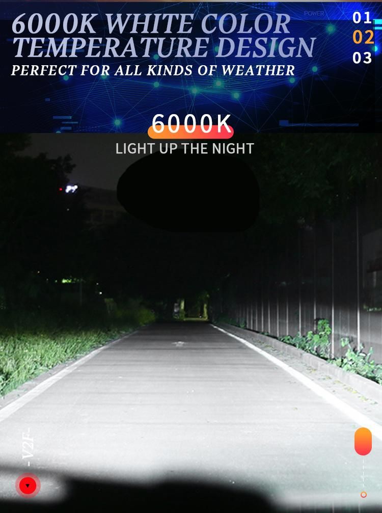 V2f Super Bright Csp Chip Fan Cooling Car Bulbs 2500lm 6500K LED Bulb 9005 9006 LED Headlight Bulb LED Headlamp