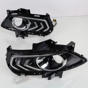 12V Car LED DRL Daylihgts for Ford Mondeo Fusion 2013 2014 2015 2016 Yellow Turn Signal Fog Lamp LED Daytime Running Light