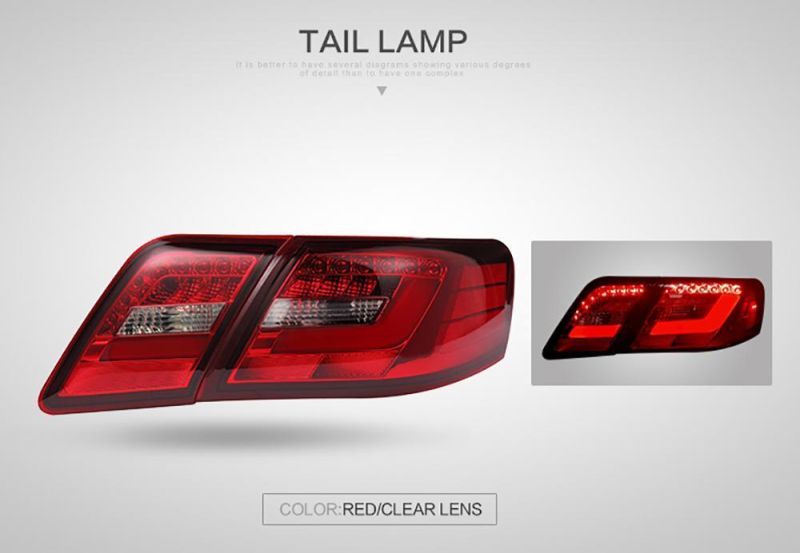 Accessories Head Light for Car Taillight for Camry LED Rear Lamp 2007-2011 LED Taillight