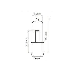 Hy21W 12V 21W Baz9s Amber Auto Bulbs Ultra Life Lamps Backup Headlight Fog Stop Tail Turn Halogen Lights for Car Bus and Truck