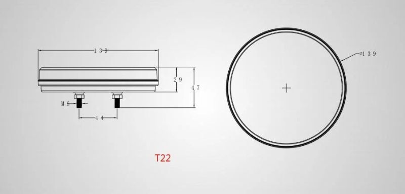 LED Round Multifunctional Rear Lamp