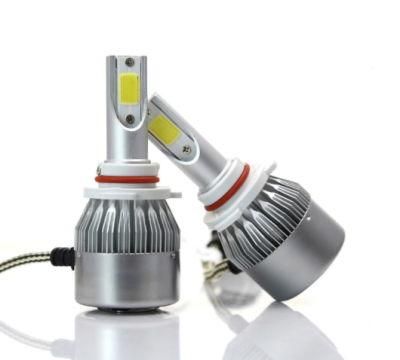 Auto Light 2PCS/Set Car Lights H4 C6 LED Car Headlight Kit H4 Hi/Lo Light Bulbs 6000K 12V LED Car Light H7 LED Headlight