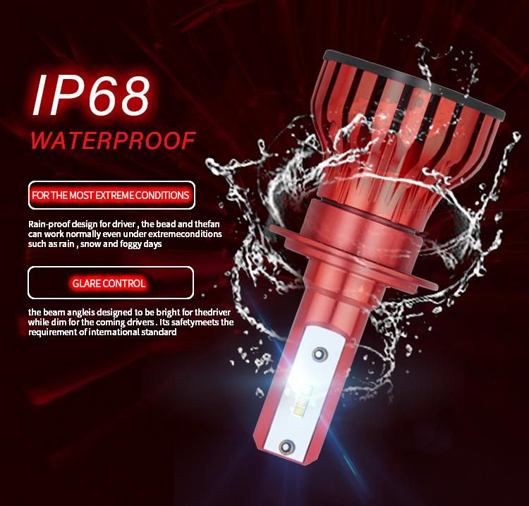 Weiyao V28 6500K 50W 6500lm Mini Motorcycle Car LED Bulb Yellow H4 LED Fog Driving Lights LED Headlight