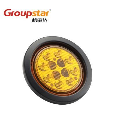 Tail Lamps DOT E-MARK UV PC 4 Inch Round LED Trailer Tail Lights