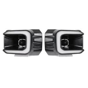for Hilux Revo Rocco 2020 2021 LED DRL Daytime Running Lights with Turn Signal Bumper Fog Light Driving Lamp