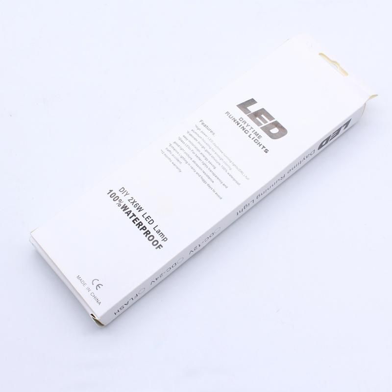 High Power 6W 6000K LED DRL Car Driving Daytime Running Light for All Vehicles with 12V