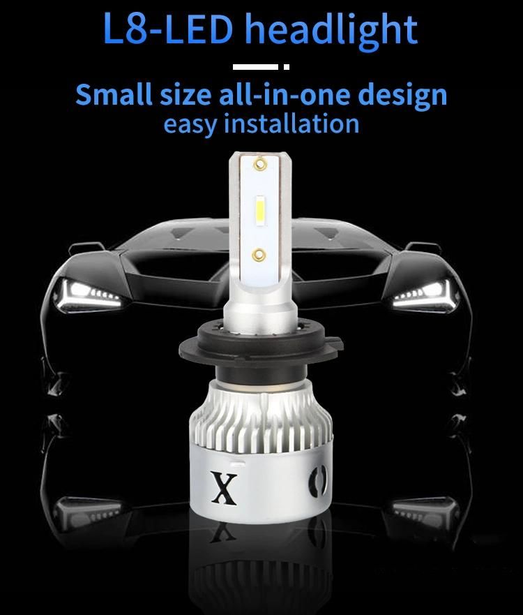 L8 LED Conversion Kit Whosale F2 H4 50W 8000lm 9005 9006 H4 H7 H11 LED Headlight Bulbs