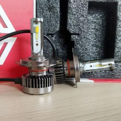 12V Car Accessories 3 Color LED Headlight H4 Bulbs