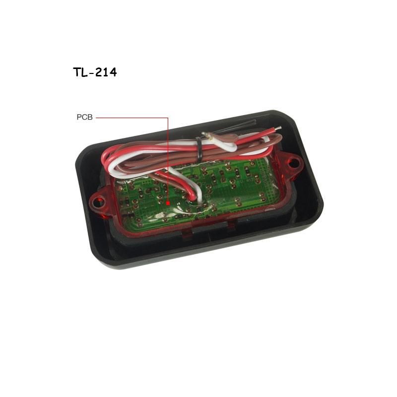 Factory High Quality 18PCS LEDs12-24V Rectangle Vehicle Stop Turn Rear Tail Lights for Truck Trailer Marine