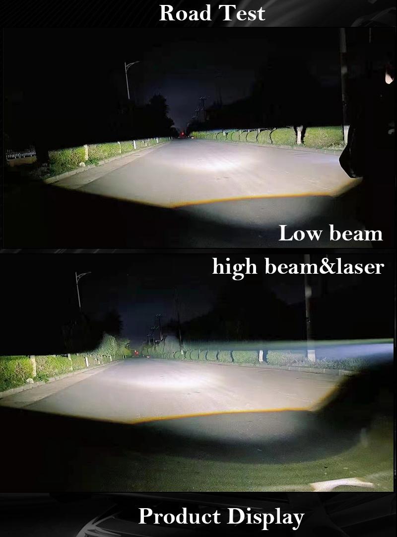China Factory Hot Sale High Quality Super Bright Car Light Replacement 3 Inch A8l Laser Headlight 58W 6000K LED Projector Lens Headlamp Conversion DIY Kits