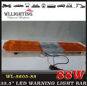 Amber Cover 47inch LED Lightbar with Spotlights for Public
