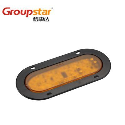 Manufacturer Oval Amber Jumbo Truck Trailer Arrow Direction Indicator 24V LED Signal Tail Lamps Turn Lights