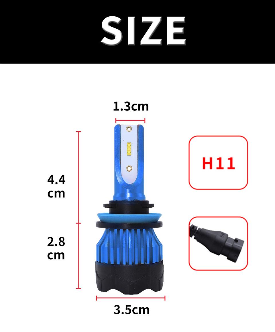 2020 Cheap S2 C6 K5 100W Fan Cooling Car LED Lights H4 Hb3 9005 H11 Csp COB Car LED Light 16000lm H7 K5 H4 LED Headlight