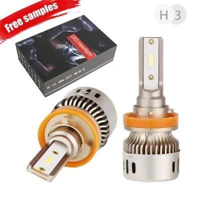 Durable Quality and Waterproof Auto Car LED Headlight Bulb with Fan Design H4 LED Headlight Bulbs