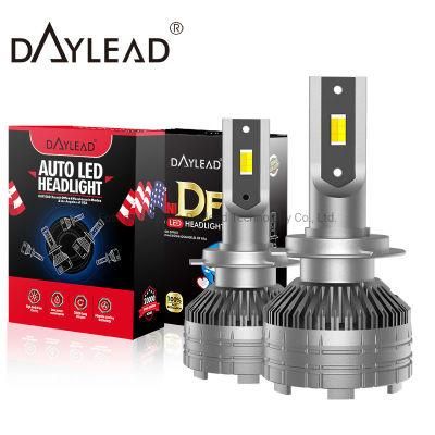 Universal Car 12V Second Switch Smart Two-Color H4 LED Headlight Bulbs