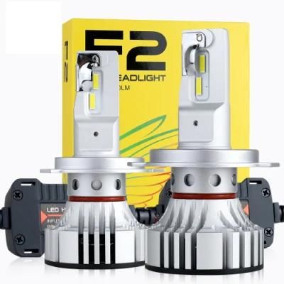 Super Bright Car Headlight F2 H4 LED Headlight Csp LED H8 9005 Hb3 9006 Hb4 H1 16000lm Auto Lights White 6500K 12V 110W Auto Lamps