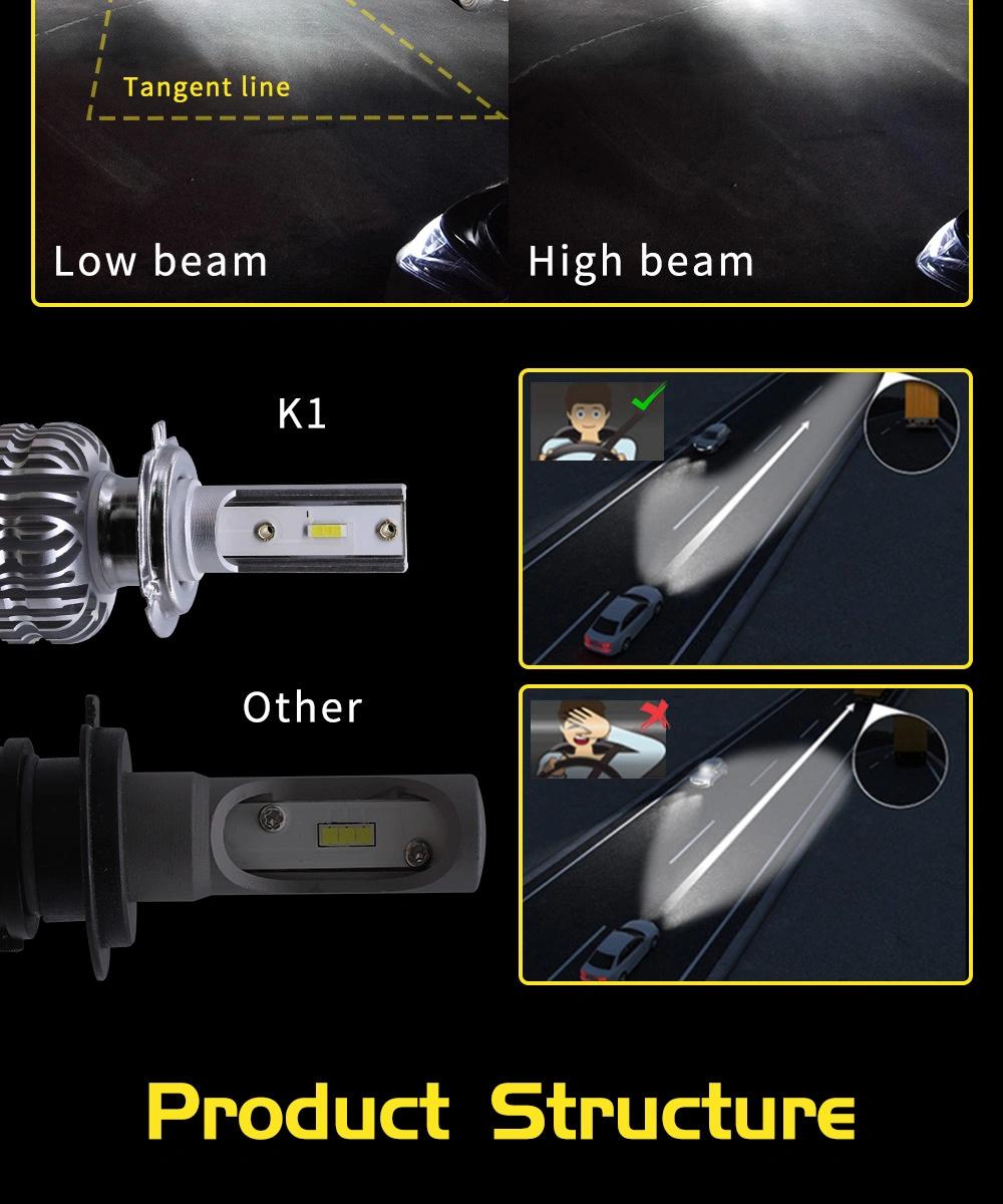 K1 Automotive LED Car Light H1 H3 H7 H8 H9 H11 Auto LED Headlights