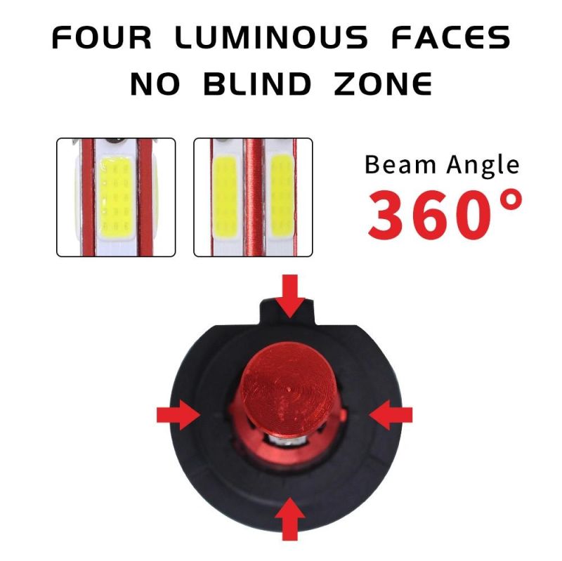 4side H4 LED COB Headlamp Bulbs H7 H8 H9 H11 9005 9006 H4 H13 9004 9007 LED Fog Auto Ead Lights Lamps