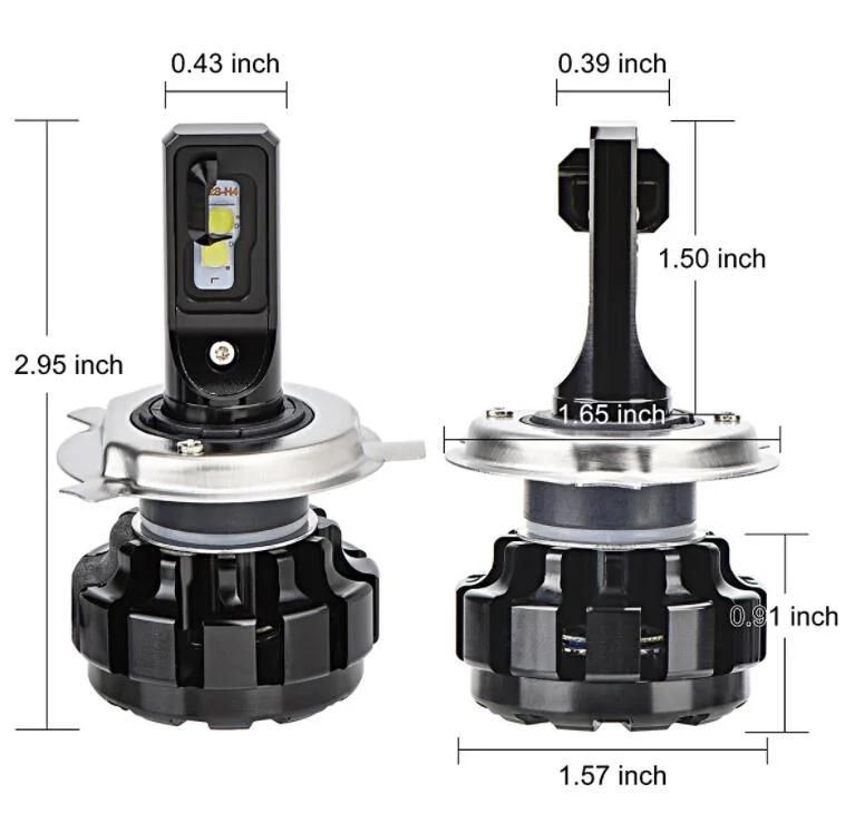 V1 X3 S2 12V Auto LED Headlights