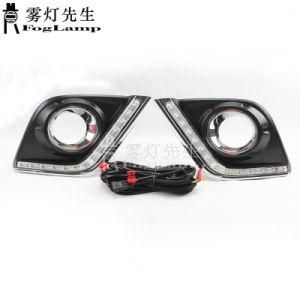 12V LED Daytime Running Lights for Toyota Hilux 2015 2016 DRL with Turn Signals for Cars Auto Fog Lights Headlights